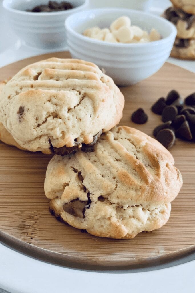 Sourdough discard cookies with chocolate chips