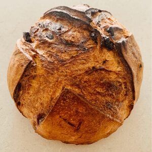 Coffee and Maple Syrup infused date sourdough bread