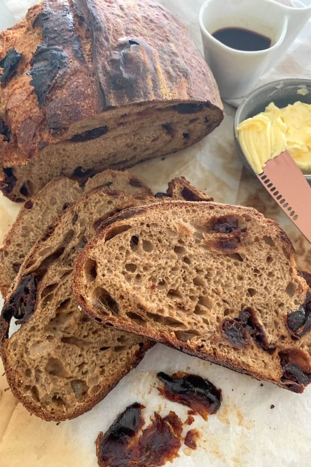 Coffee Sourdough Bread with Maple Infused Dates The Pantry Mama