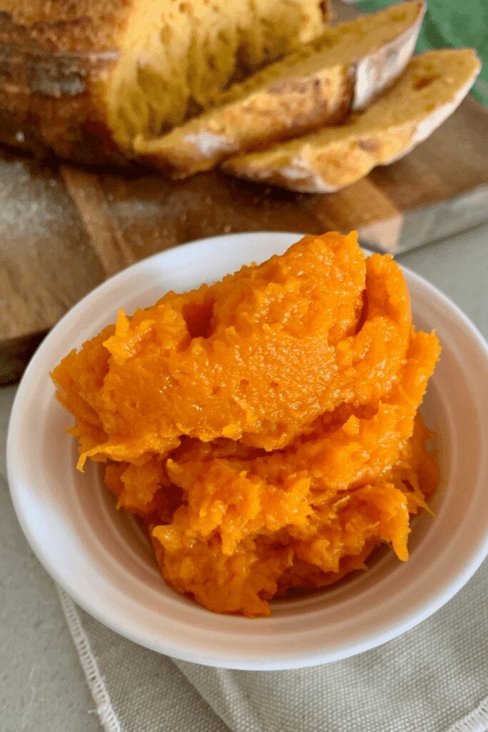 Pumpkin sourdough bread - home made pumpkin puree