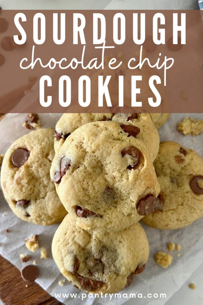Sourdough Chocolate Chip Cookies - Pinterest Image