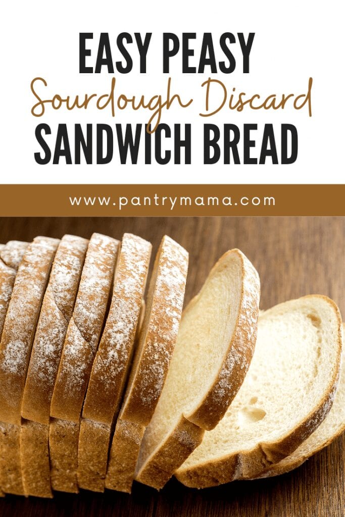 Sourdough discard sandwich loaf bread recipe