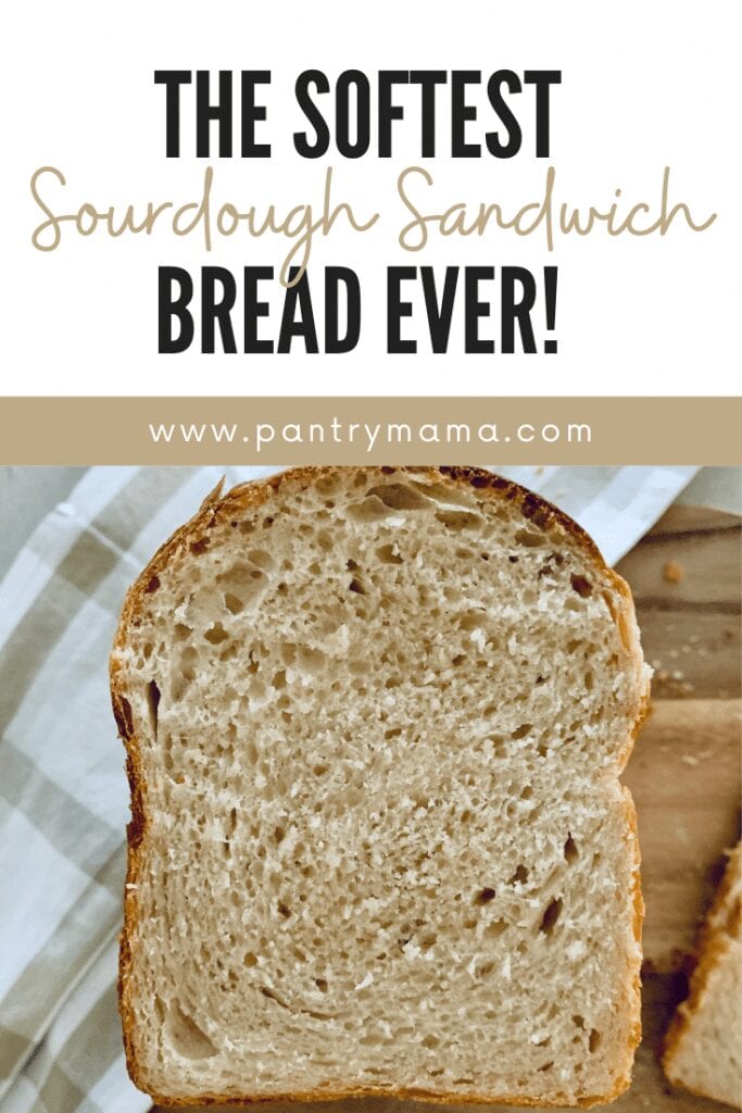 The softest sourdough sandwich bread ever.