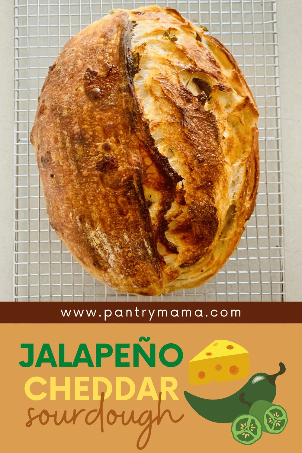 Jalapeño Cheddar Sourdough Bread Recipe