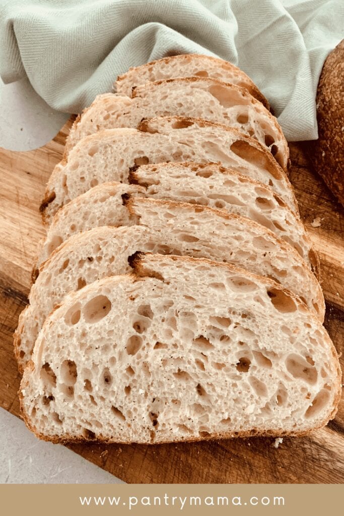 Beautiful sourdough bread as a result of an organised sourdough baking schedule.