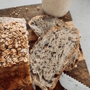 Easy Multigrain Sourdough Bread