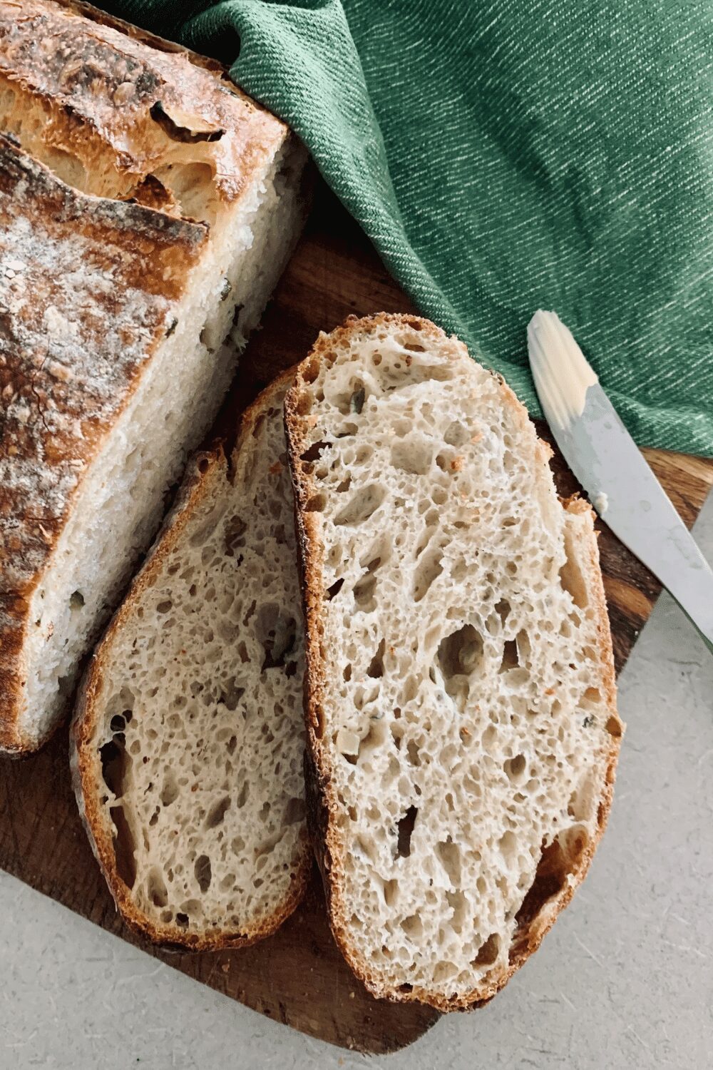 Rustic Bread Baked in a Cast Iron Skillet - 1840 Farm