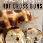 Sourdough Hot Cross Buns Pinterest Image