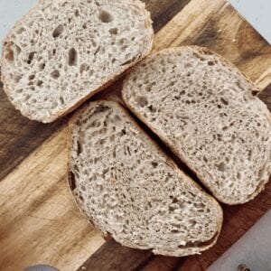 Whole Wheat Rye Sourdough Bread