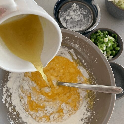 Sourdough Okonomiyaki Savory Japanese Pancakes The Pantry Mama