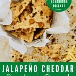 Sourdough Crackers Recipe with Jalapeno Cheddar