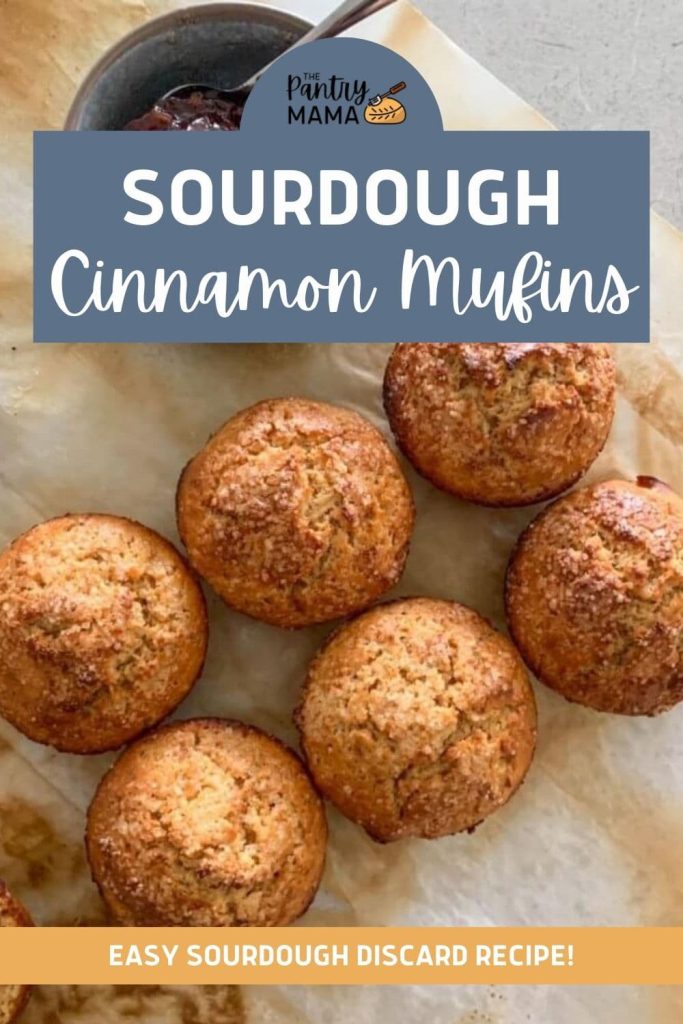 Sourdough Cinnamon Muffins - Pinterest Image