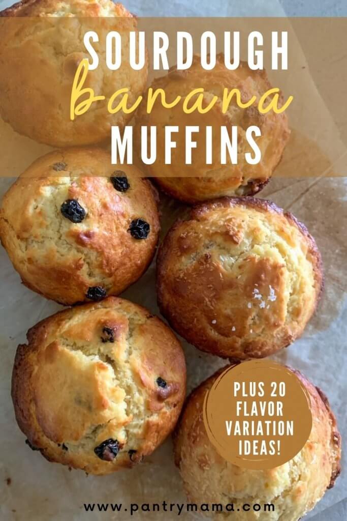 Sourdough Banana Muffins