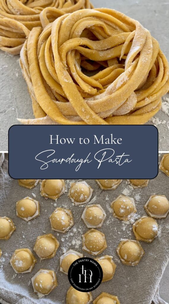 Sourdough pasta pinterest image.