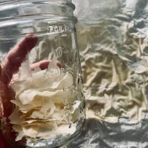 How to dry sourdough starter