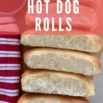 Sourdough Hot Dog Rolls Pinterest Image