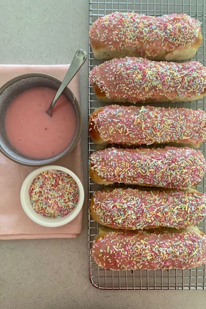 Sourdough Iced Buns