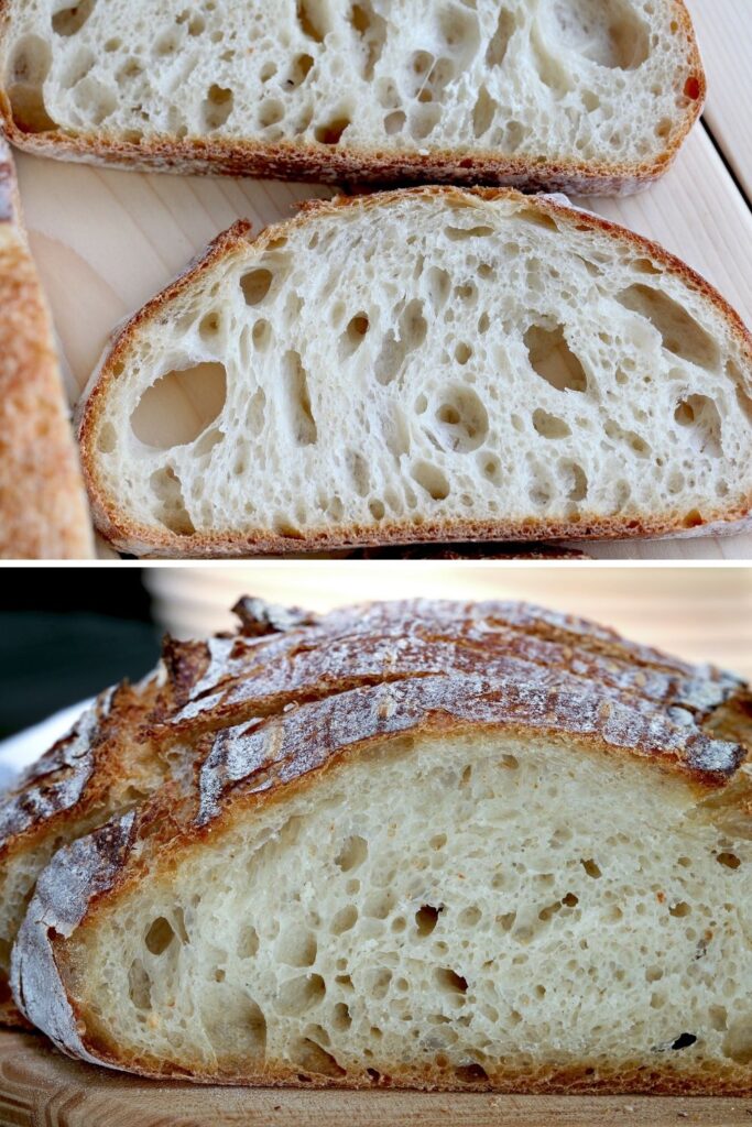 Open crumb vs closed crumb sourdough