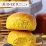 Sourdough pumpkin dinner rolls - Pinterest Image