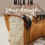 Using milk in sourdough bread - pinterest image