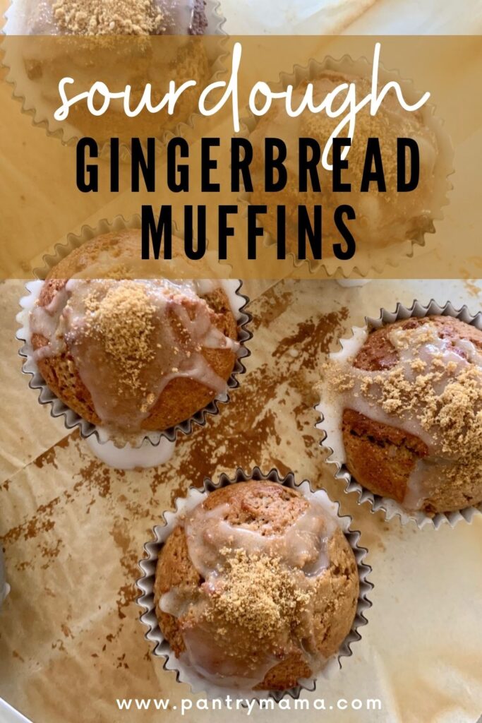 SOURDOUGH GINGERBREAD MUFFINS -PINTEREST IMAGE