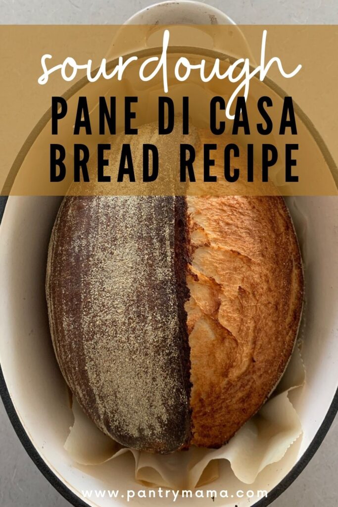 SOURDOUGH PANE DI CASA RECIPE - PINTEREST IMAGE