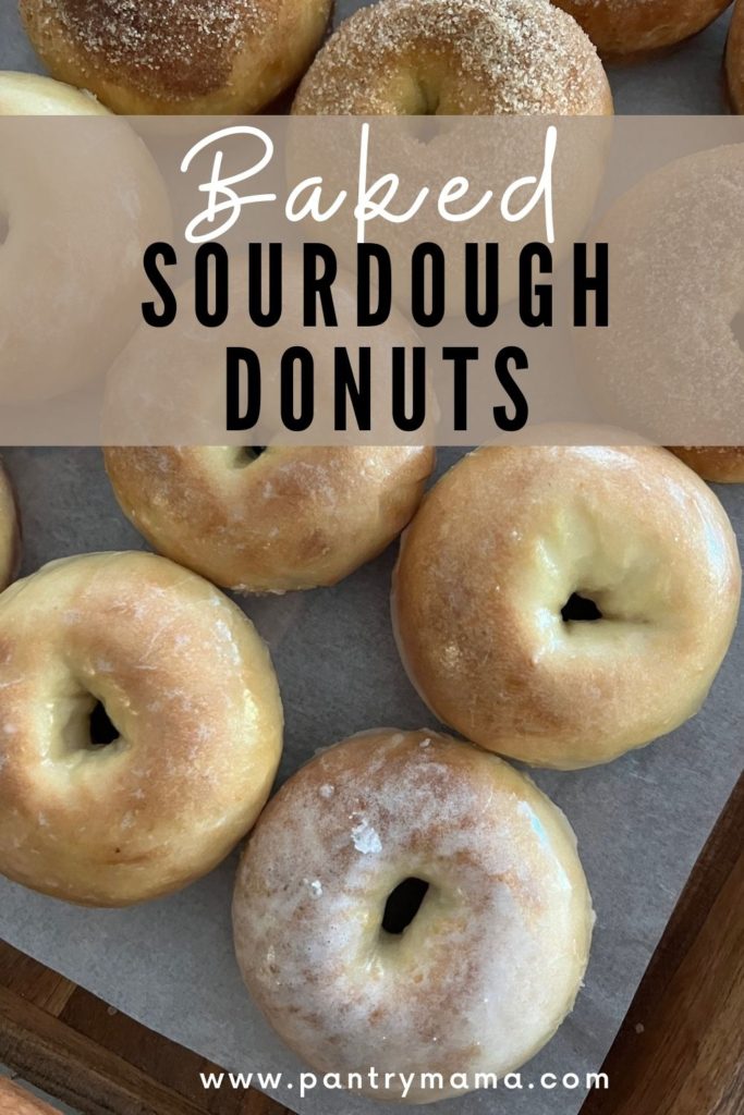 Baked Sourdough Donuts - Pinterest Image
