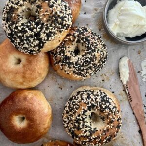 Easy Sourdough Bagels - recipe feature image