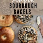 Easy Sourdough Bagels - Pinterest Image