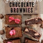 Easy Sourdough Brownie Recipe Pinterest Image