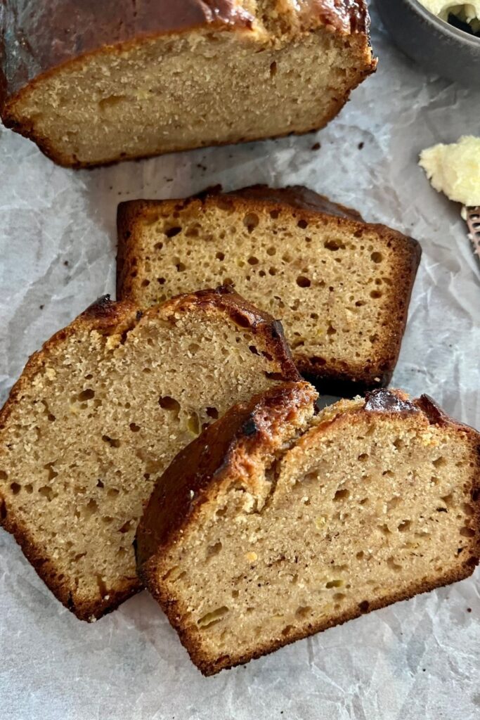 Easy sourdough discard banana bread