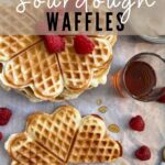 NO WAIT SOURDOUGH DISCARD WAFFLES RECIPE PINTEREST IMAGE