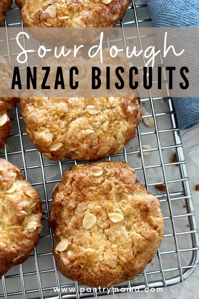 Sourdough Anzac Biscuits Pinterest Image