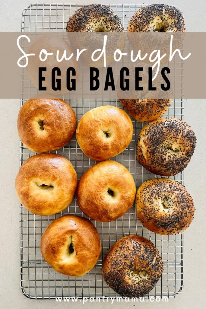 Sourdough Egg Bagels Pinterest Image