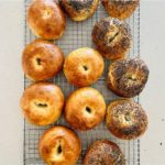 Allow sourdough egg bagels to cool on wire rack.