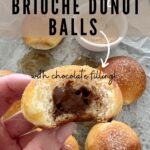 SOURDOUGH BRIOCHE DONUT BALLS WITH CHOCOLATE FILLING