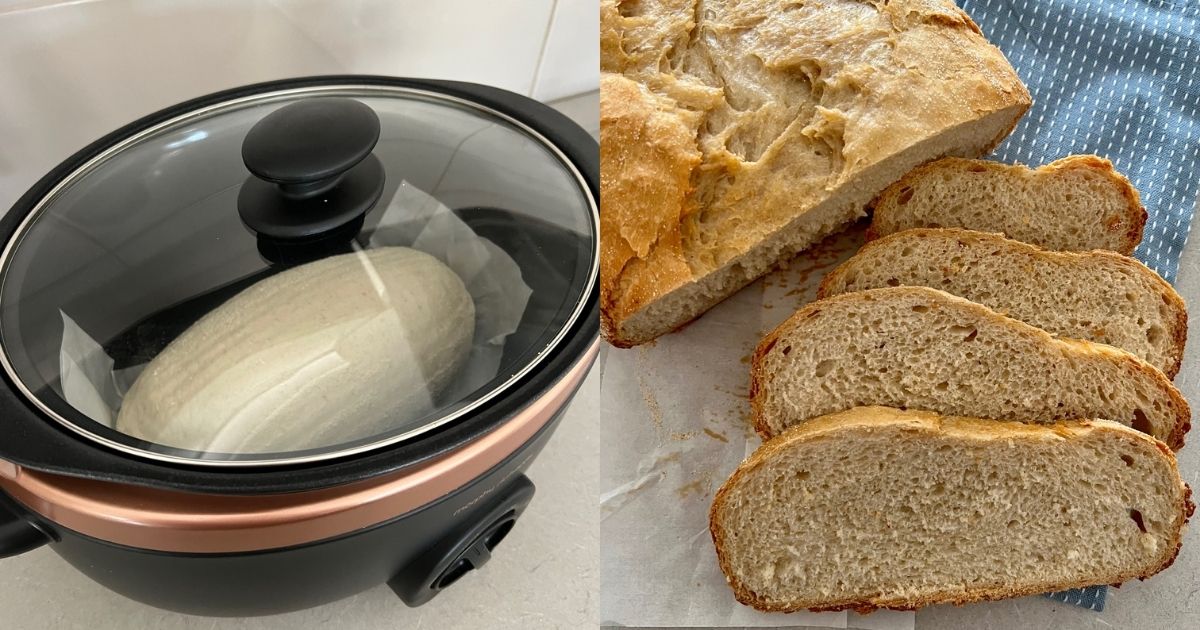 Slow Cooker Sourdough Discard Bread The Pantry Mama