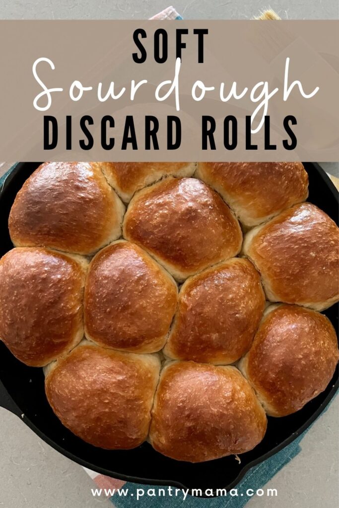 SOURDOUGH DISCARD ROLLS - PINTEREST IMAGE