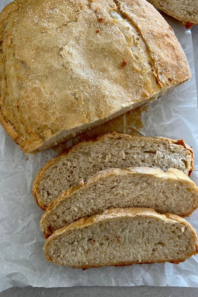 No Oven Sourdough Recipes - this slow cooker sourdough discard bread is perfect for hot summer days.