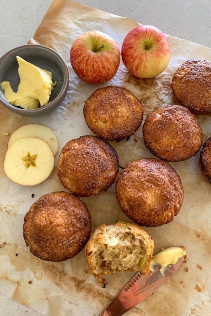 Sourdough Apple and Cinnamon Muffins made from Sourdough Discard