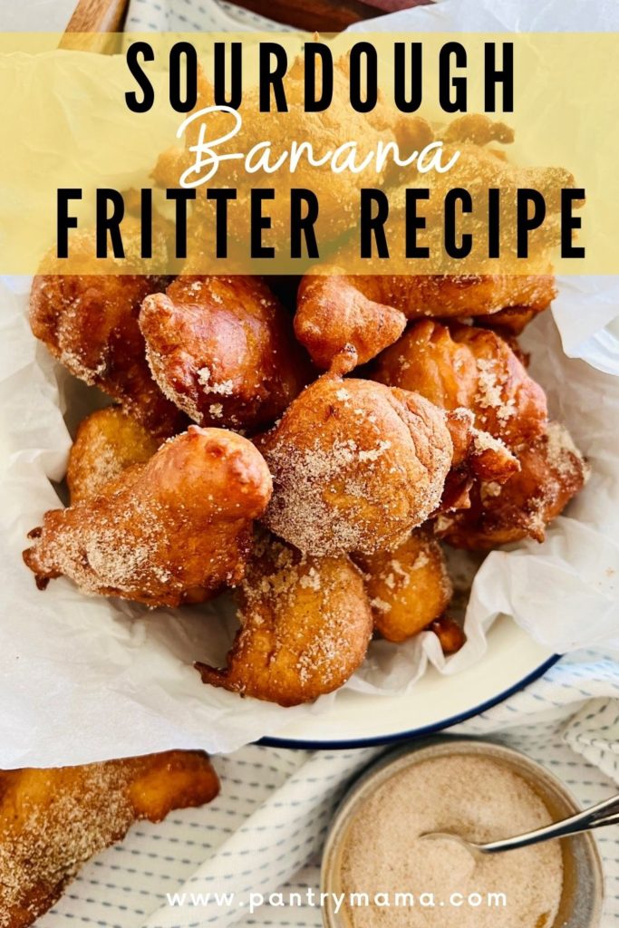Sourdough Banana Fritter Recipe - Pinterest Image