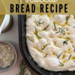 Sourdough Focaccia Bread Recipe - Pinterest Image