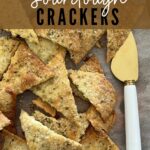 VEGAN SOURDOUGH CRACKERS - Pinterest Image