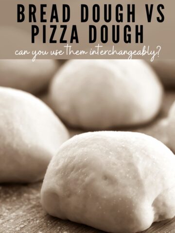 Bread Dough VS Pizza Dough - Pinterest Image