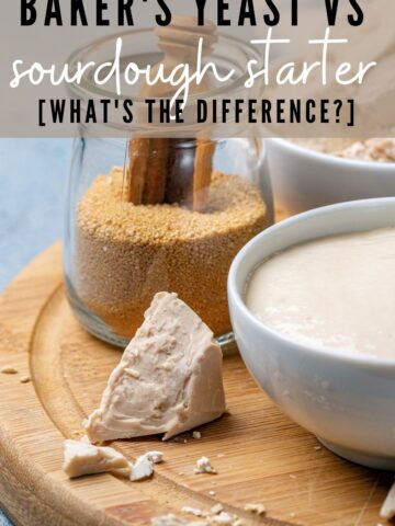 YEAST VS SOURDOUGH STARTER - WHATS THE DIFFERENCE - PINTEREST IMAGE