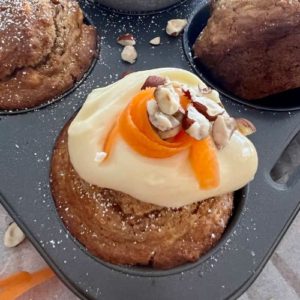 Sourdough Carrot Cake Muffin Recipe
