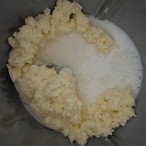 Cultured cream separated into cultured butter and butter milk