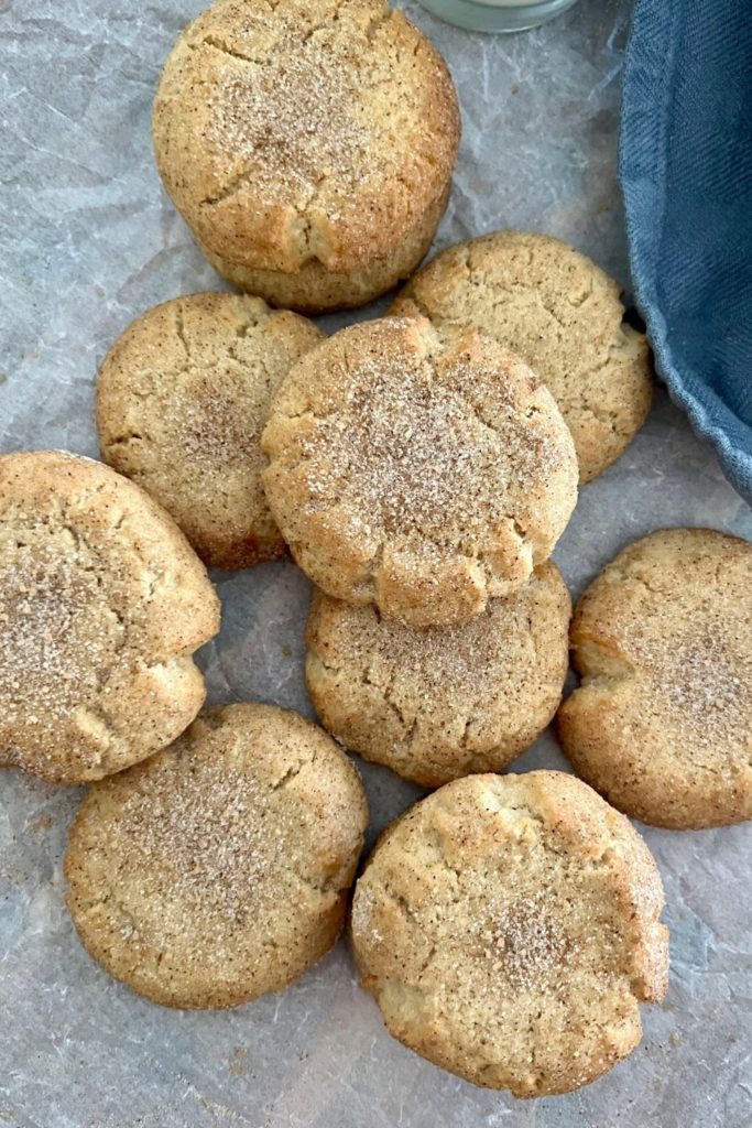 Perfect sourdough snickerdoodle cookies