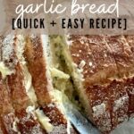 SOURDOUGH GARLIC BREAD RECIPE PINTEREST IMAGE