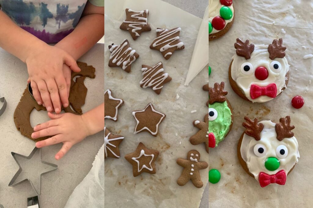 Sourdough gingerbread cookies made by my kids